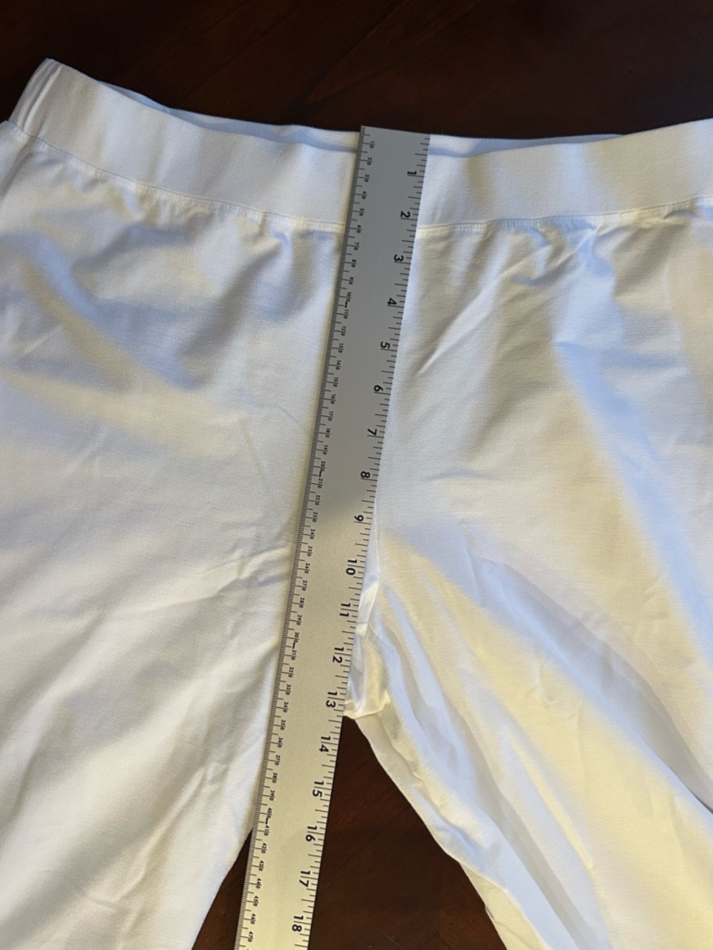 Eileen Fisher White Cropped Wide-Leg Pants 70% viscose size L - Picture 10 of 10